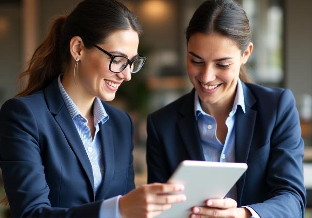 Líder de equipo realizando evaluación de desempeño